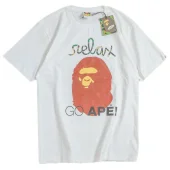 Футболка Bape Inscription Go Ape "White"
