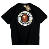 Футболка Bape Logo Inside Circle With Inscription Busy Works "Black"