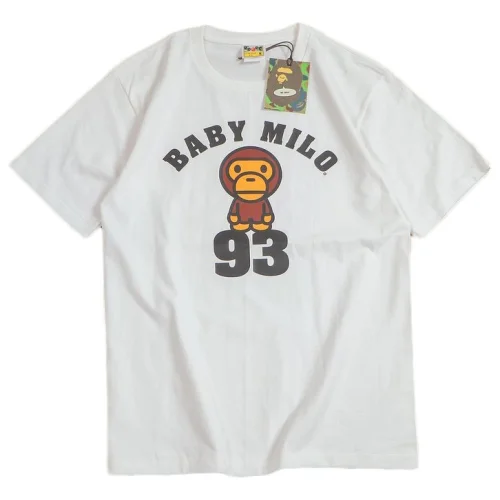 Футболка Bape Little Monkey On Numbers "White"