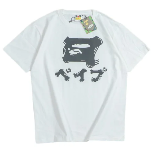 Футболка Bape Hieroglyph Inscription "White"