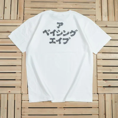 Футболка Bape Hieroglyph Inscription "White" фото № 2 Футболка Bape Hieroglyph Inscription "White" фото № 2