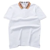 Поло Burberry Plaid Collar "White"