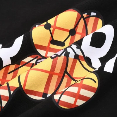 Футболка Burberry Checkered Toy And Logo "Black" фото № 3