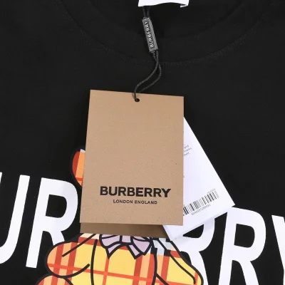 Футболка Burberry Checkered Toy And Logo "Black" фото № 6