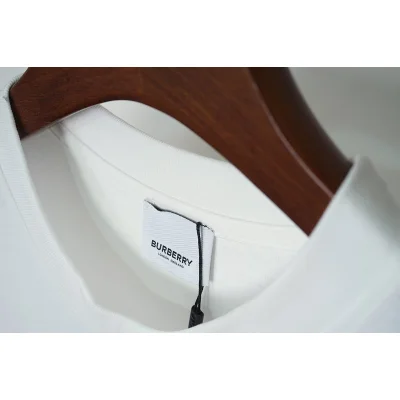 Футболка Burberry Plaid Sleeves "White" фото № 3