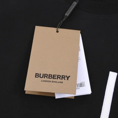 Футболка Burberry With Text On Pocket "Black" фото № 4