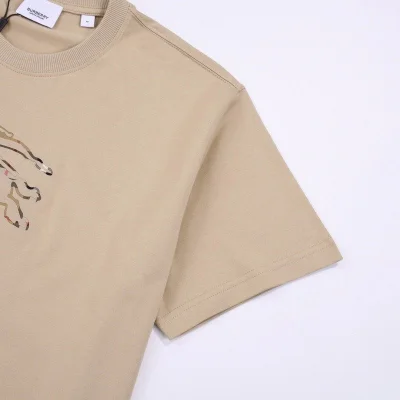 Футболка Burberry Wide With Logo "Beige" фото № 8