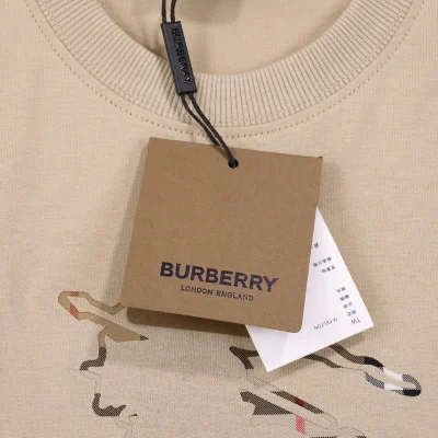 Футболка Burberry Wide With Logo "Beige" фото № 6