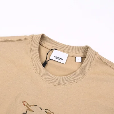 Футболка Burberry Wide With Logo "Beige" фото № 4