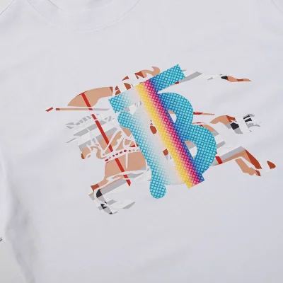 Футболка Burberry Colorful Logo B "White" фото № 4