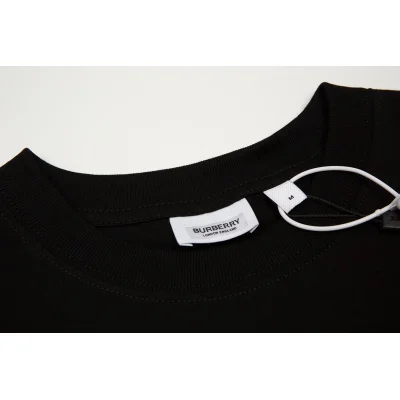 Футболка Burberry With Wreath Logo "Black" фото № 3