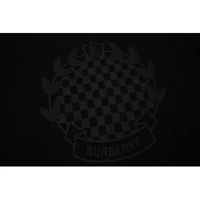 Футболка Burberry With Wreath Logo "Black" фото № 8