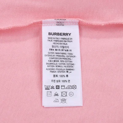 Футболка Burberry With An Emblem "Pink" фото № 2