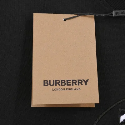 Футболка Burberry With Logo Print "Black" фото № 3