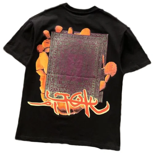 Футболка Cactus Jack Merch Book Decorated By Patterns "Black"