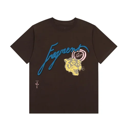 Футболка Cactus Jack Merch Travis Scott Fragment Tiger “Brown”