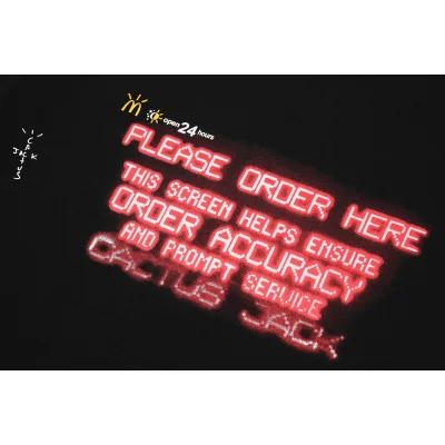 Футболка Cactus Jack Merch Please Order Here "Black" фото № 5