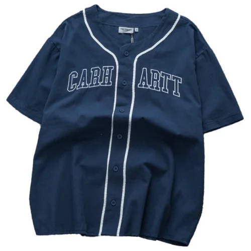 Футболка Carhartt With Buttons "Blue"