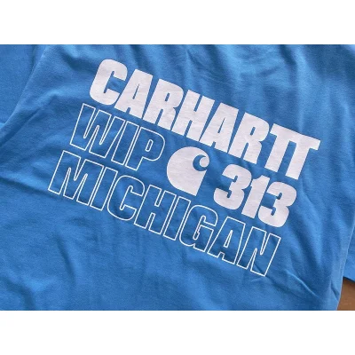 Футболка Carhartt Work In Progress "Blue/White" фото № 5