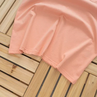 Футболка Carhartt With A Small Logo On The Pocket "Peach" фото № 5