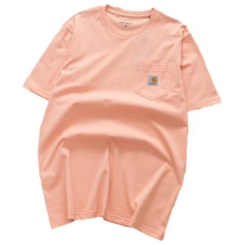 Футболка Carhartt With A Small Logo On The Pocket "Peach"