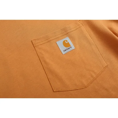 Футболка Carhartt Pocket With A Small Logo "Beige/Orange" фото № 4