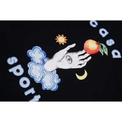 Футболка Casablanca Hand With Apple Front Print "Black" фото № 4