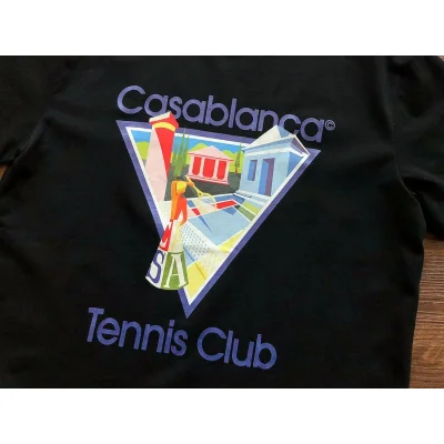 Футболка Casablanca Image Inside Triangle And Inscription Tennis Club "Black" фото № 5 Футболка Casablanca Image Inside Triangle And Inscription Tennis Club "Black" фото № 5