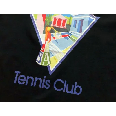 Футболка Casablanca Image Inside Triangle And Inscription Tennis Club "Black" фото № 7 Футболка Casablanca Image Inside Triangle And Inscription Tennis Club "Black" фото № 7