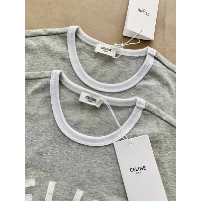 Футболка Celine Short Sleeve "Grey" фото № 5