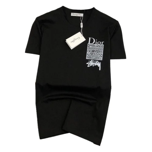 Футболка Christian Dior Black Square With Flower "Black"