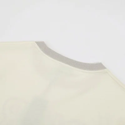 Футболка Christian Dior Letter Logo Print "Cream" фото № 8