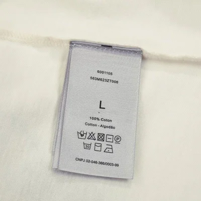 Футболка Christian Dior Letter Logo Print "Cream" фото № 9