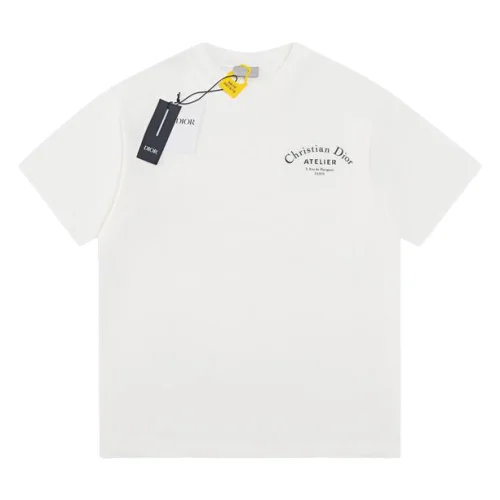 Футболка Christian Dior Contrast Logo Atelier Rue De Marignan "White"