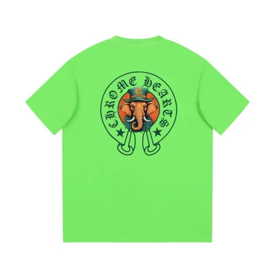 Футболка Chrome Hearts The Elephant In The Hat "Green" фото № 5