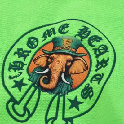 Футболка Chrome Hearts The Elephant In The Hat "Green" фото № 8