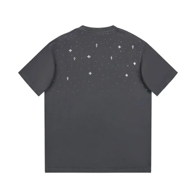 Футболка Chrome Hearts Decorated With Diamonds "Gray" фото № 7
