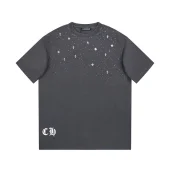 Футболка Chrome Hearts Decorated With Diamonds "Gray"