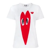 Футболка Comme des Garçons Play Graphic Print "White"