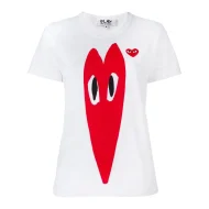 Футболка Comme des Garçons Play Graphic Print "White"