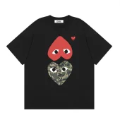 Футболка Comme des Garçons Play Camouflage Heart Eyes "Black"