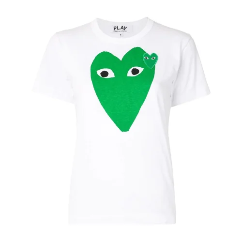 Футболка Comme des Garçons Play Heart Eyes "Green"