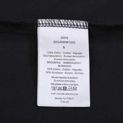 Футболка Dior With Wreath Of Flowers "Black" фото № 8 Футболка Dior With Wreath Of Flowers "Black" фото № 8