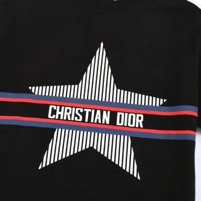 Футболка Dior Striped Star "Black" фото № 6