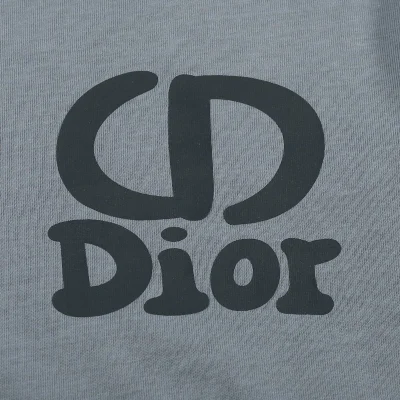 Футболка Dior With An Abbreviation "Gray/Blue" фото № 5