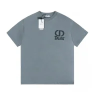 Футболка Dior With An Abbreviation "Gray/Blue"