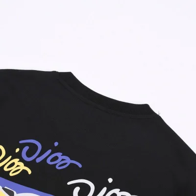 Футболка Dior Inscriptions "Black" фото № 2