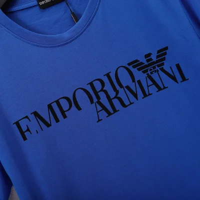 Футболка Emporio Armani Logo "Blue" фото № 2