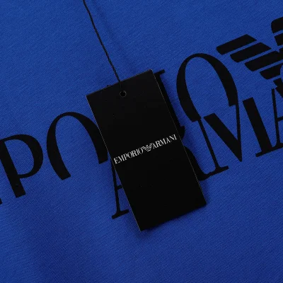 Футболка Emporio Armani Logo "Blue" фото № 6