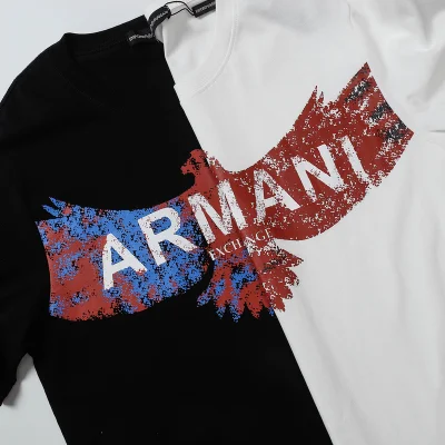 Футболка Emporio Armani With Logo And Eagle Print "Black" фото № 2